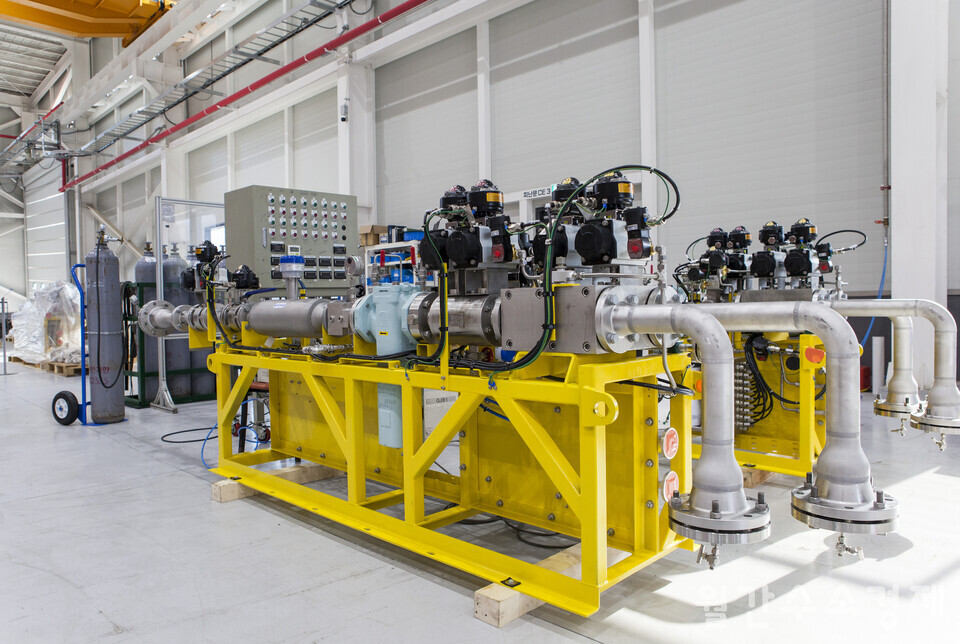 친환경 선박용 가스밸브유닛(Gas Valve Unit)으로 엔진 전단에서 연료를 공급하는 장치다.