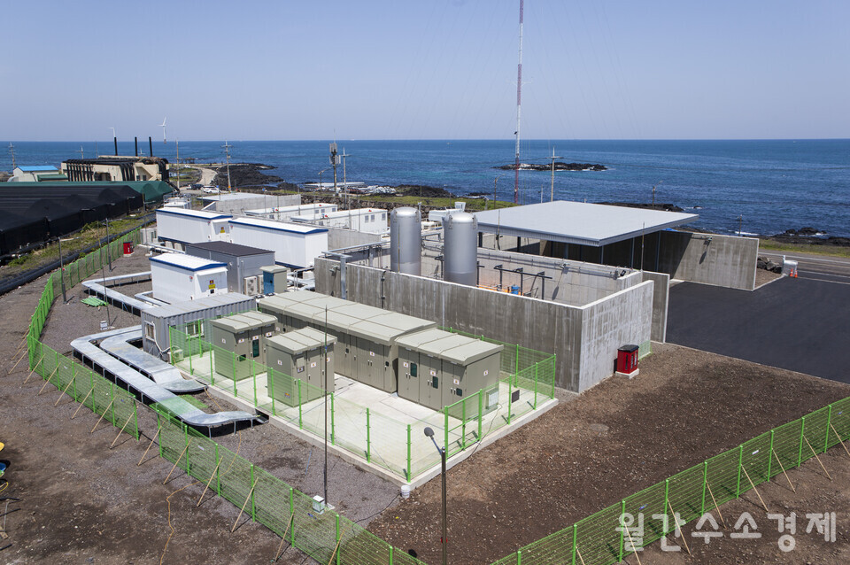 제주 행원 그린수소 생산 실증단지(3.3MW).
