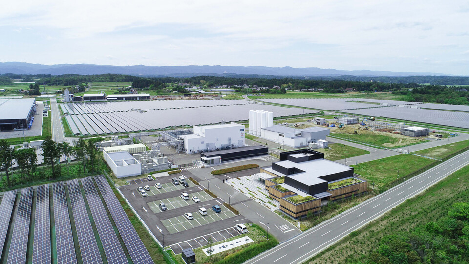 NEDO의 사업으로 진행된 ‘후쿠시마 수소에너지 연구단지(FH2R)’.(사진=NEDO)