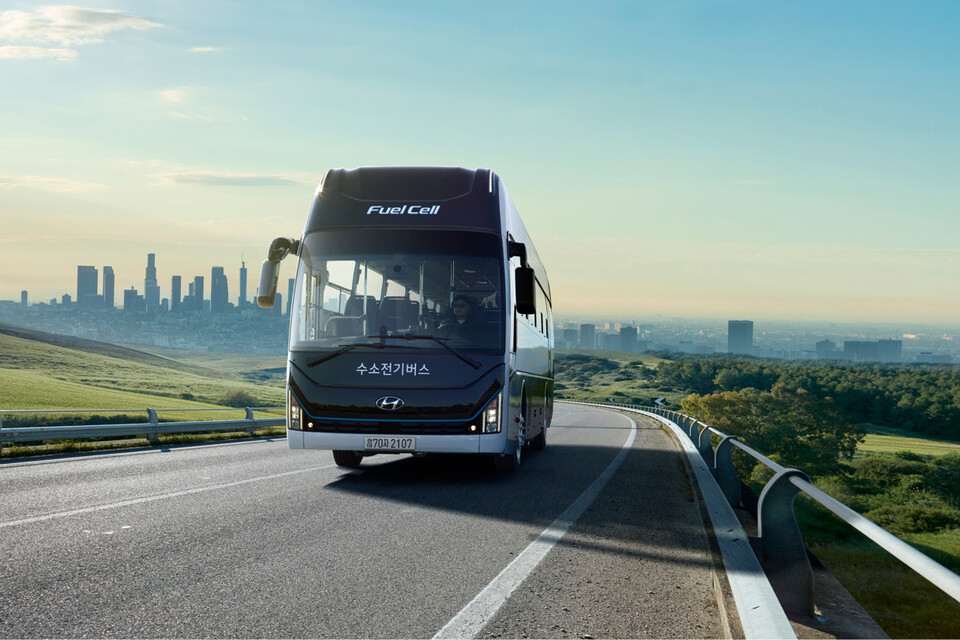 현대차의 유니버스 수소버스.(사진=현대차)
