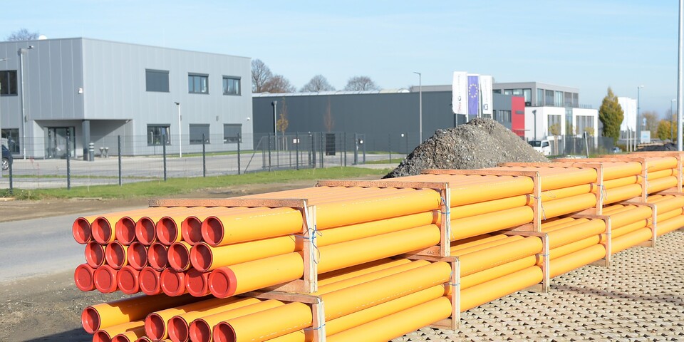 독일에서 추진 중인 도시가스 수소 혼입 실증사업에 활용되는 수소배관.