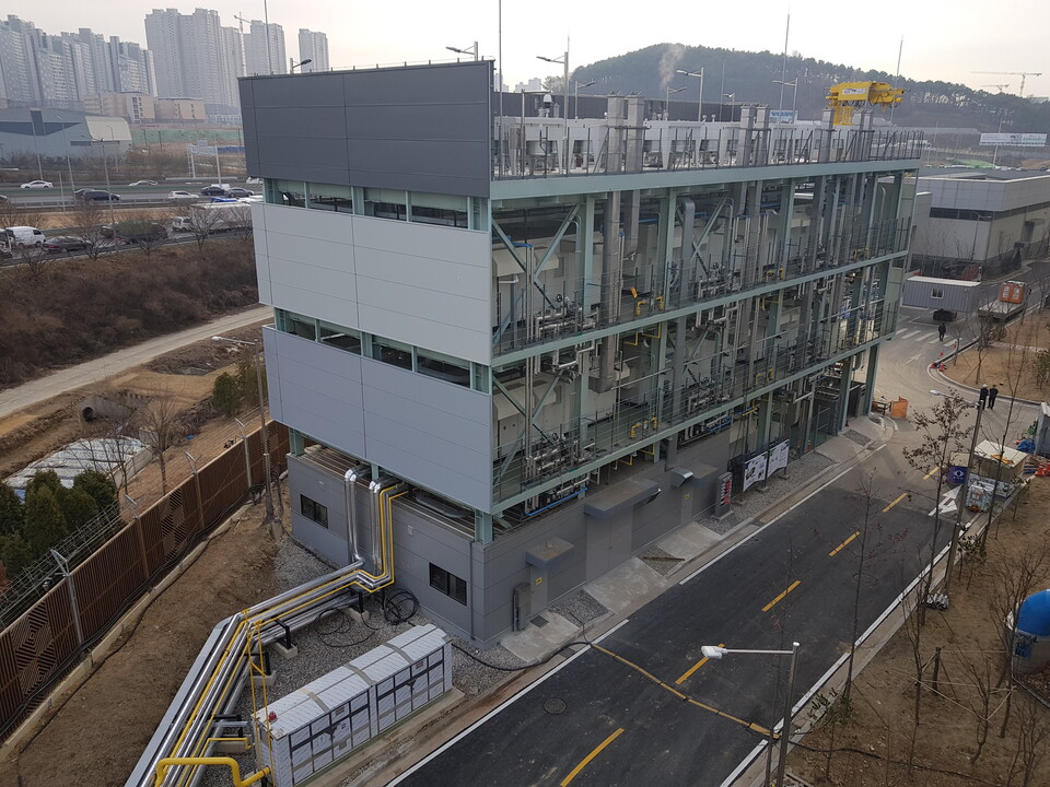 한국지역난방공사 동탄지사 부지에 있는 연료전지 발전소.(사진=한국지역난방공사)