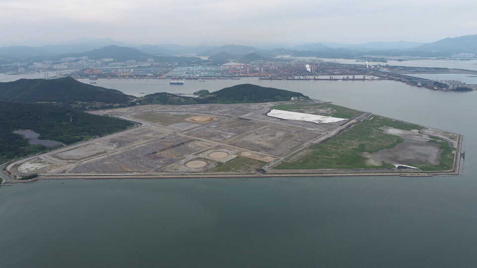 수소산업 클러스터가 들어설 여수 묘도 전경.(사진=여수시청)