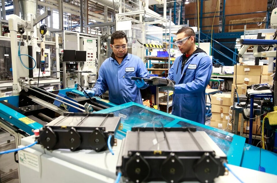 캐나다 캐나다 브리티시 컬럼비아주 버나비에 있는 발라드의 연료전지 스택 생산시설.(사진=발라드)