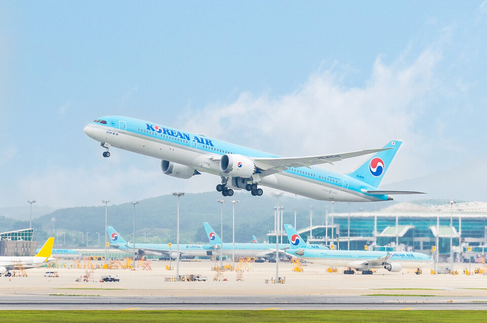 대한항공 보잉 787-10 항공기.(사진=대한항공)