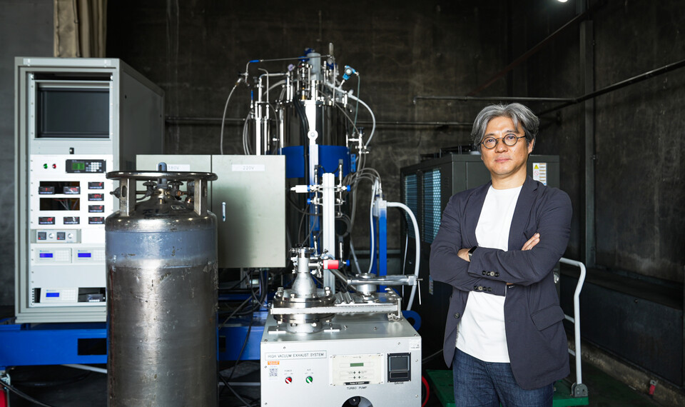 한국전기연구원 수소전기연구팀 고락길 팀장이 지난 10월 10일 2차 테스트 현장을 찾았다.(사진=한국전기연구원) 