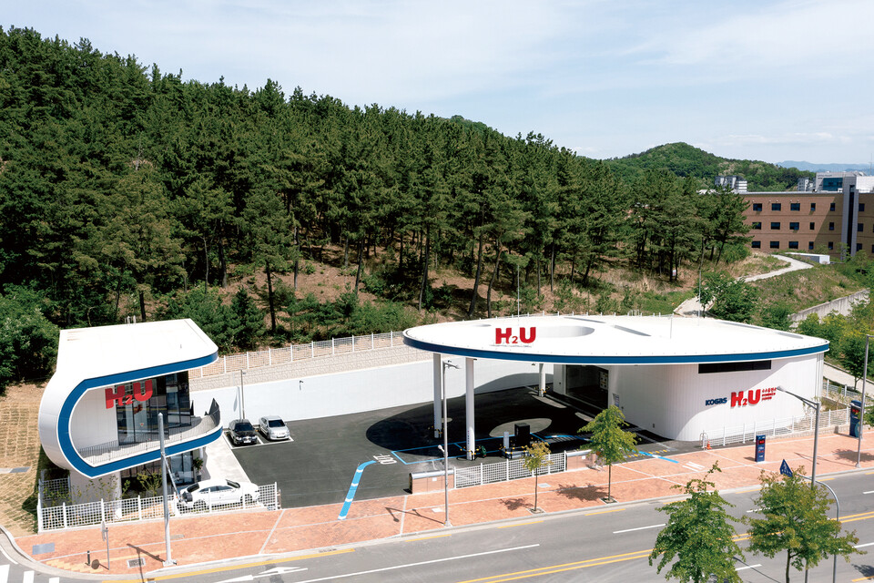 한국가스공사가 운영 중인 H2U 수소충전소 전경.(사진=한국가스공사)