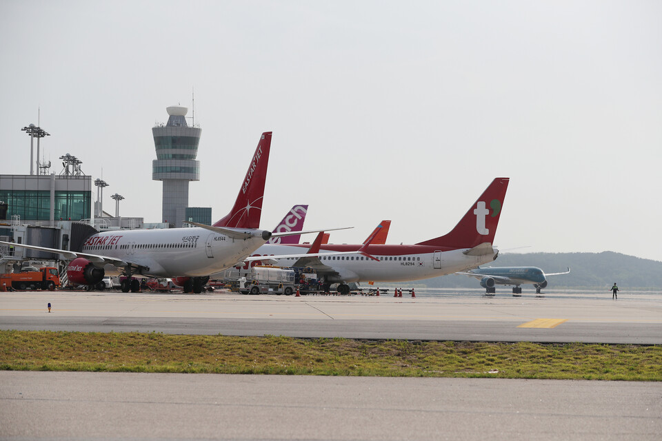 인천공항 계류장에 있는 항공기들.(사진=인천공항공사)