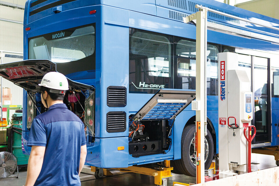 우진산전의 9m급 수소버스 출시로 시장에 새로운 선택지가 생긴 셈이다.(사진=성재경)