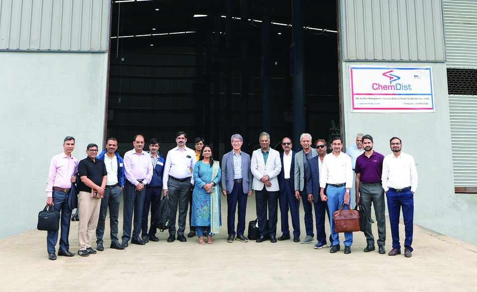 지난 8월 인도를 방문해 켐디스트 그룹 본사와 R&D 실증 현장을 둘러봤다.(사진=제이엔케이글로벌)