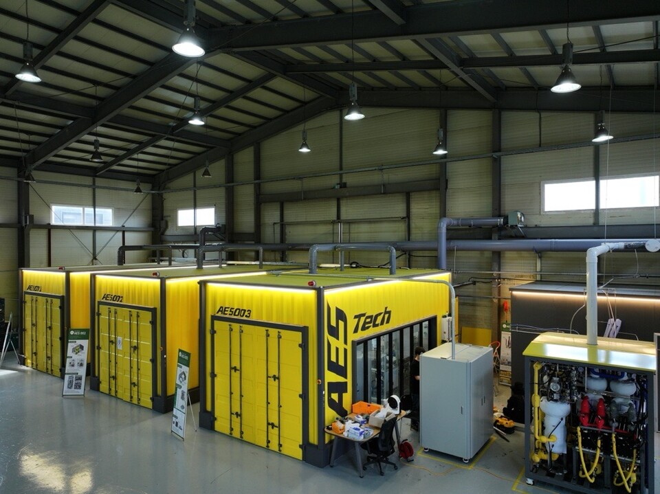 전북 완주에 있는 에이이에스텍의 연구동 전경.(사진=A.E.S. Tech)